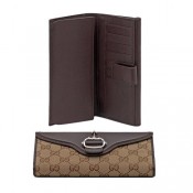 Brun Gucci Continental Portefeuille Détail Mors Vendre